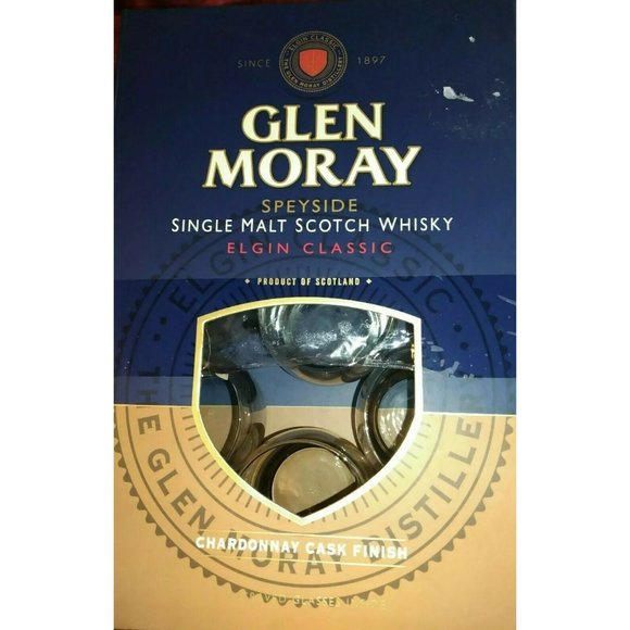 8 Scotch Glass Glen Moray Scotland Glass Scotch Elgin Classic New in Box etched - Picture 6 of 8